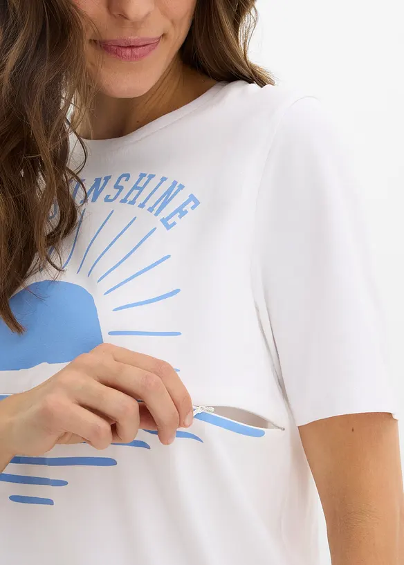 T-shirt de grossesse et d&rsquo;allaitement en coton, bonprix