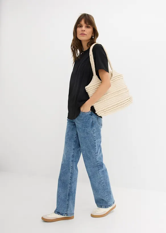 Umstandsshirt mit diskreter Stillfunktion mit Bio-Baumwolle, bonprix