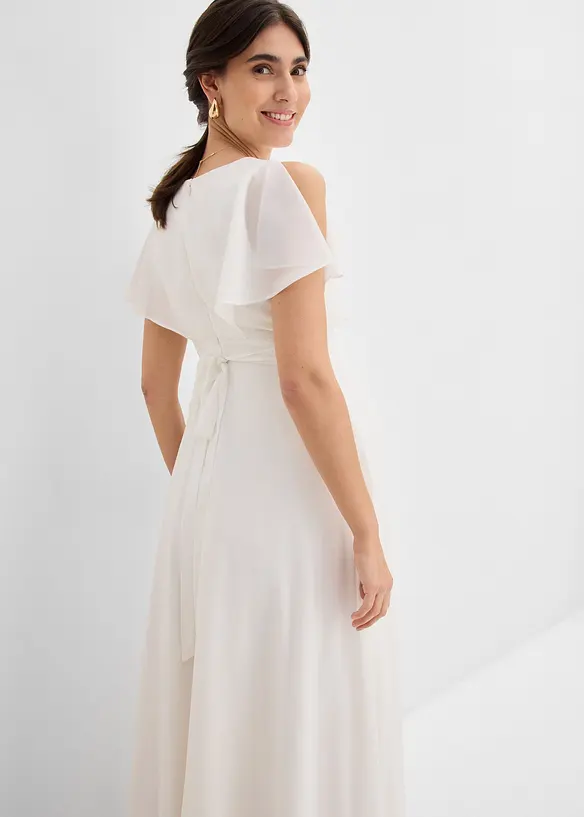 Robe de mari&eacute;e en mousseline pour la grossesse et l&rsquo;allaitement, bonprix