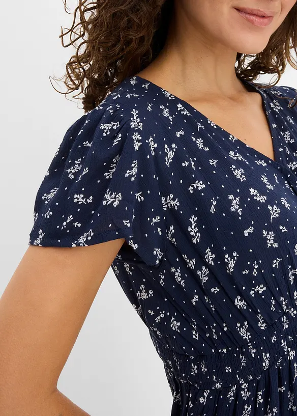 2-in-1 Umstands- und Stillkleid aus Viskose- Crepe, bonprix