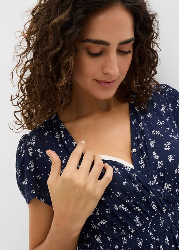 2-in-1 Umstands- und Stillkleid aus Viskose- Crepe, bonprix