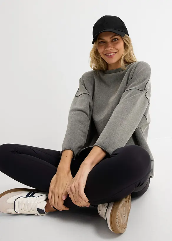 Oversize-Sweatshirt aus Baumwoll-Mix, bonprix