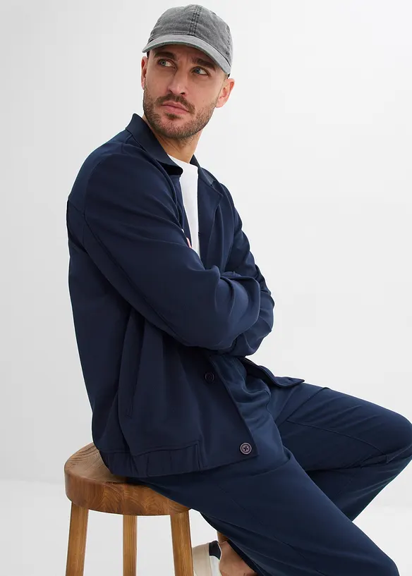 Anzug-Blouson aus bequemen Punto di Roma, bonprix