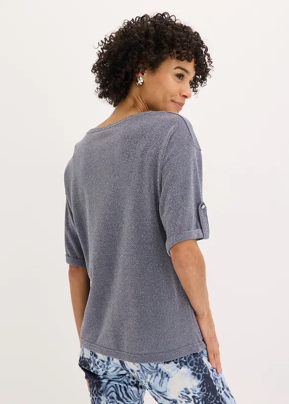 T-shirt brillant en viscose majoritaire, bonprix