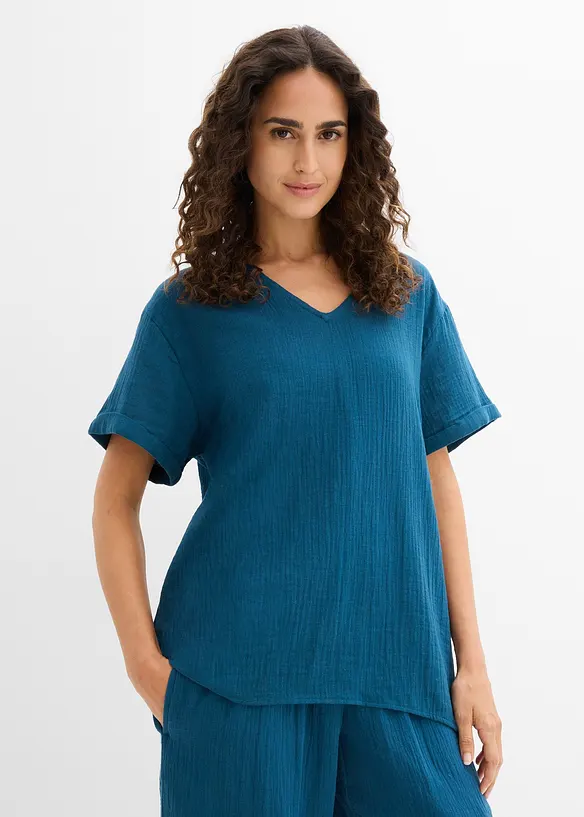 Shirt-Tunika aus softem Musselin, bonprix
