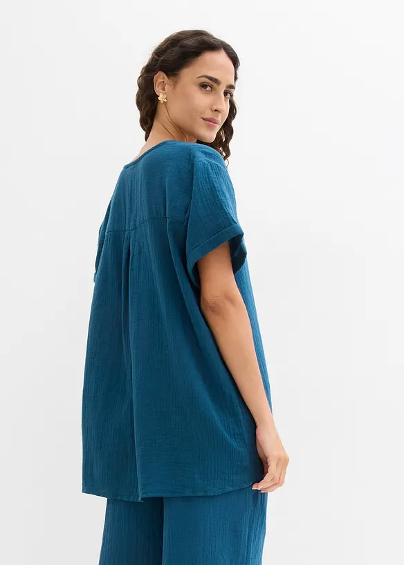 Shirt-Tunika aus softem Musselin, bonprix