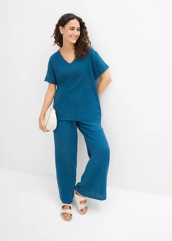 Shirt-Tunika aus softem Musselin, bonprix