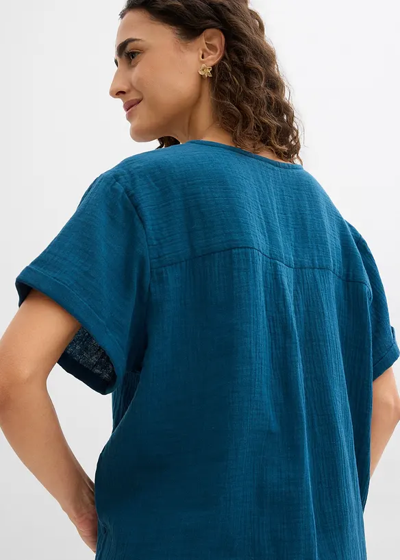 Shirt-Tunika aus softem Musselin, bonprix