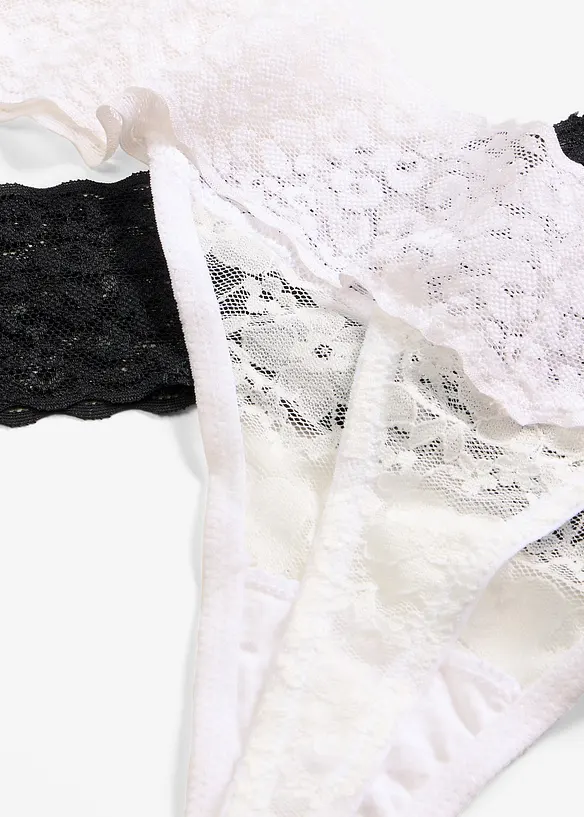 Tanga String aus Spitze (2er Pack), bonprix