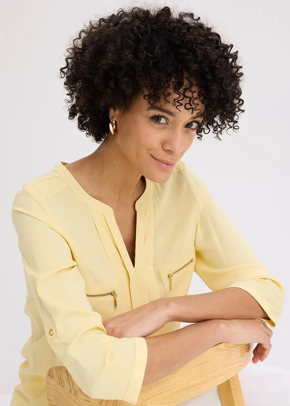 Tunikabluse aus flie&szlig;ender Viskose, bonprix