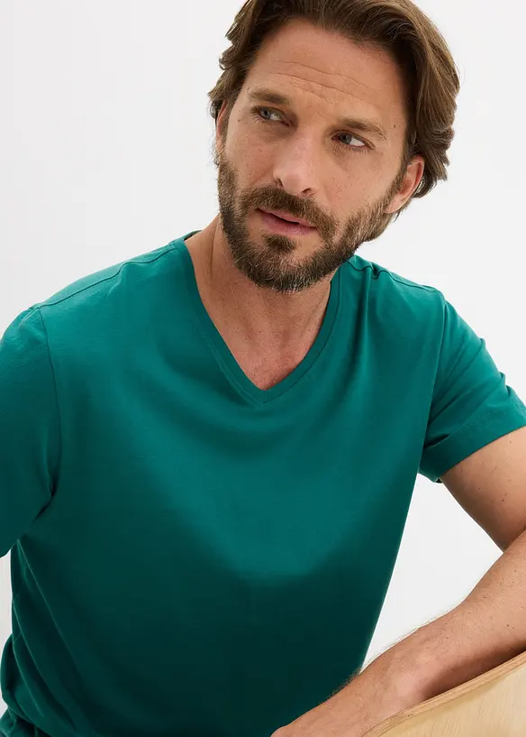 T-Shirt mit V-Ausschnitt (3er Pack), bonprix