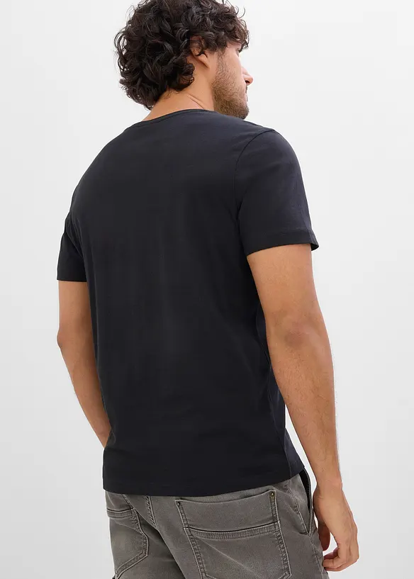 Lot de 3 T-shirts col V, bonprix