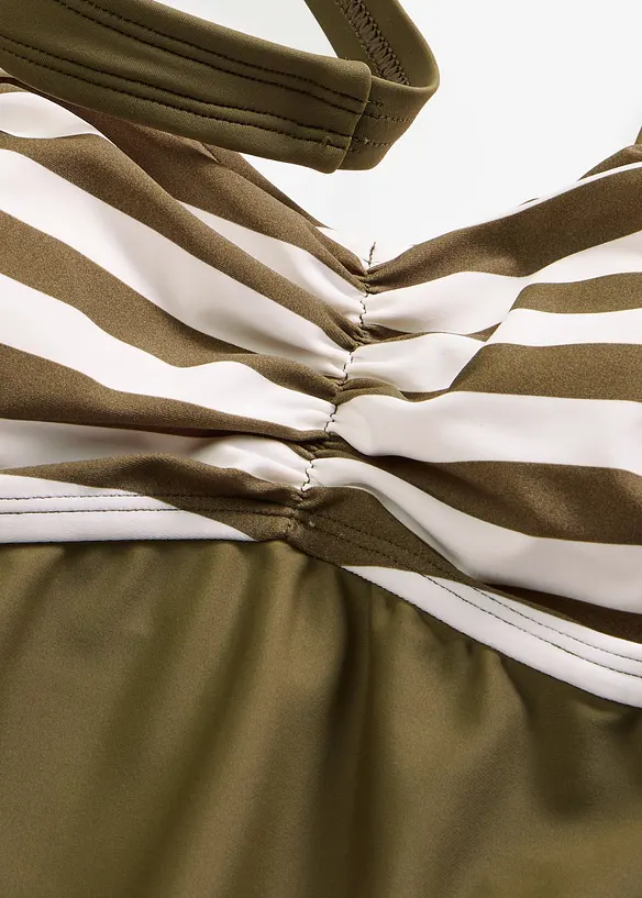 Tankini long (ens. 2 pces) avec bas de maillot taille haute, bonprix