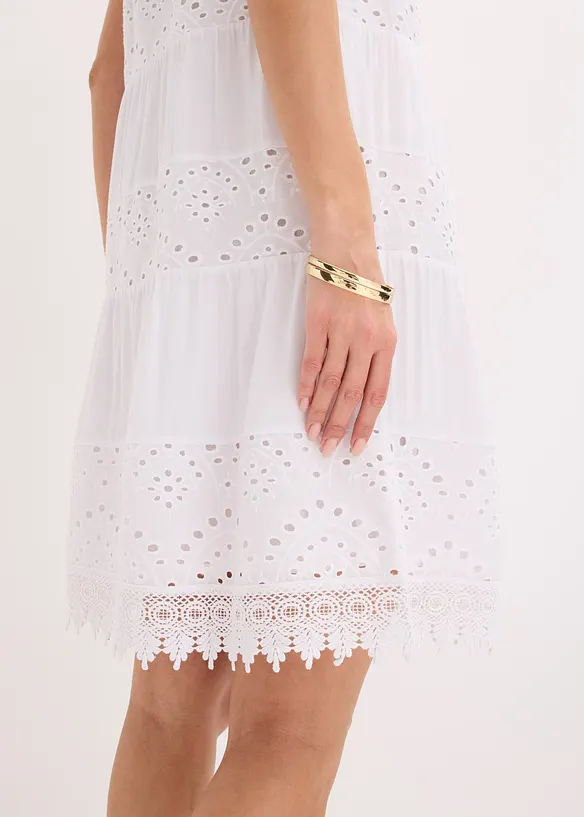 Tr&auml;gerkleid aus Viskose mit Spitze, bonprix