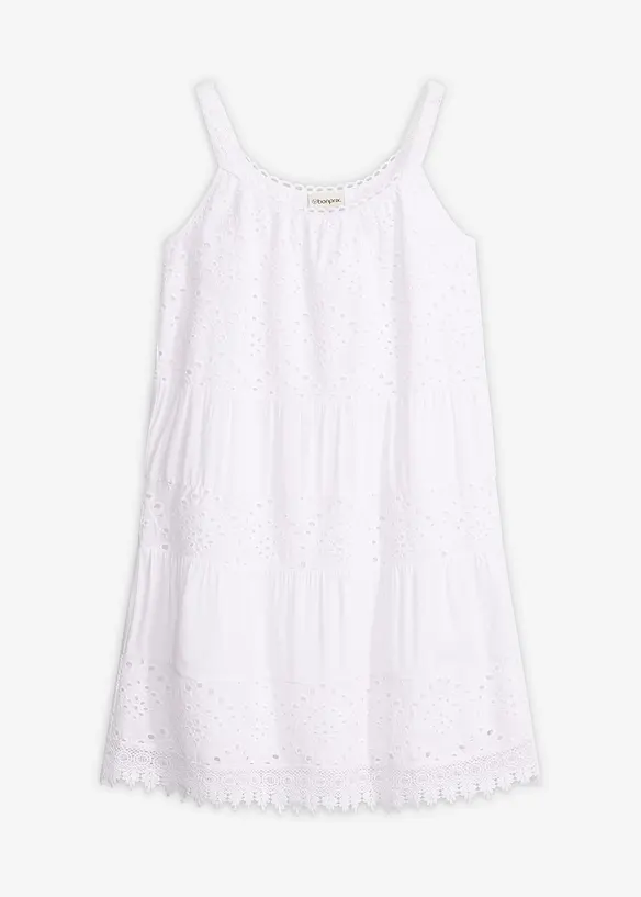 Tr&auml;gerkleid aus Viskose mit Spitze, bonprix