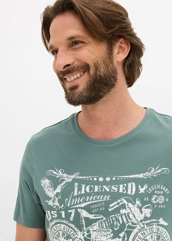 T-Shirt aus reiner Baumwolle, bonprix