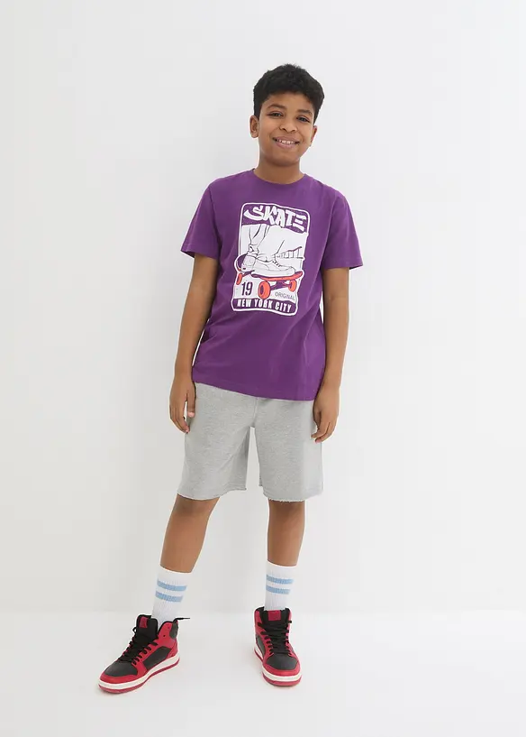 Lot de 2 bermudas sweat doux, bonprix