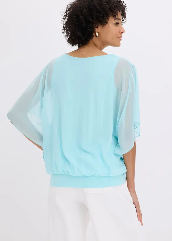 Chiffonbluse mit Untertop, bonprix