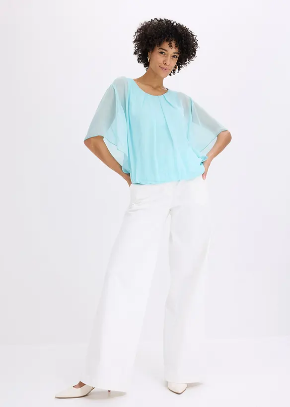 Chiffonbluse mit Untertop, bonprix