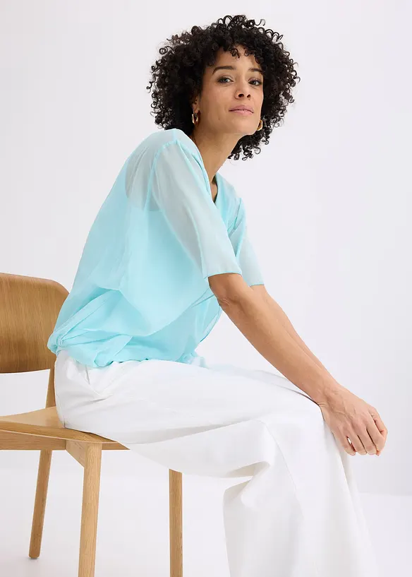Chiffonbluse mit Untertop, bonprix