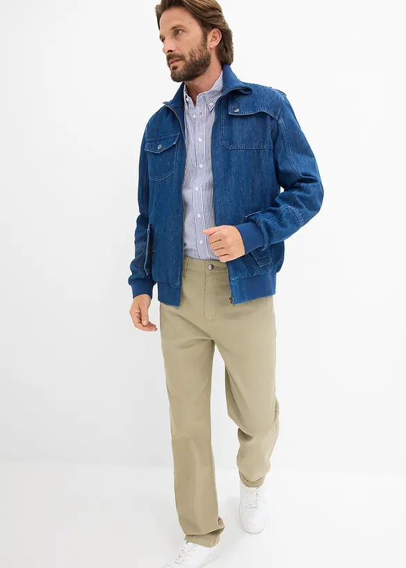 Pantalon droit et extensible, coupe classique, bonprix