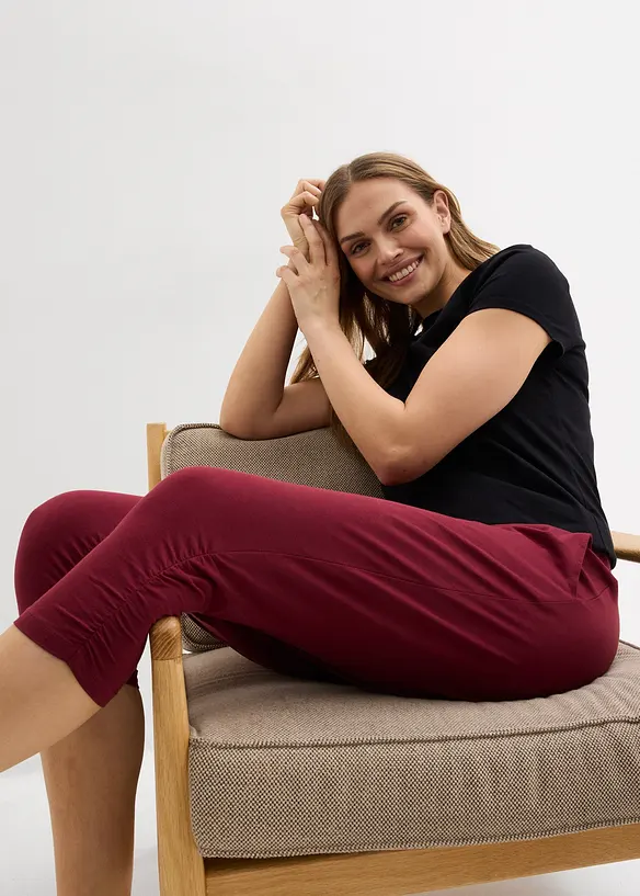 Jersey-Hose aus Baumwoll-Mix, bonprix