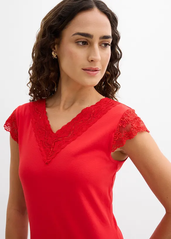 T-shirt doux en viscose extensible, bonprix