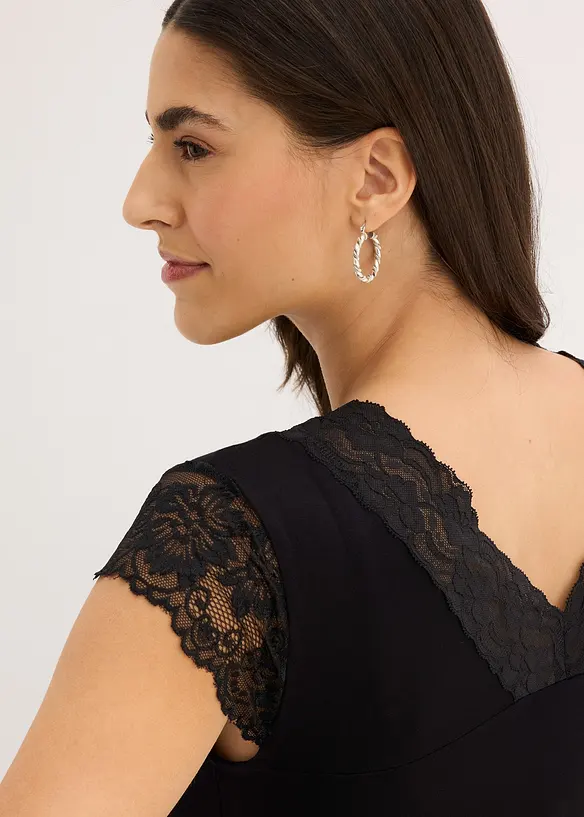 T-shirt doux en viscose extensible, bonprix