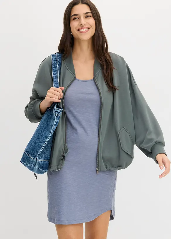 Shirtkleid aus Baumwolle mit Spitze, bonprix