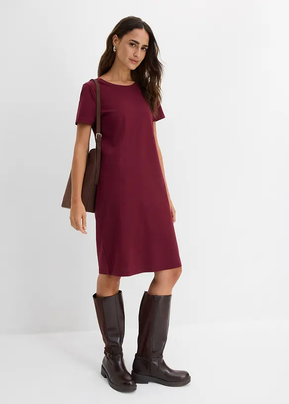 Jerseykleid aus reiner Baumwolle (2er Pack), bonprix