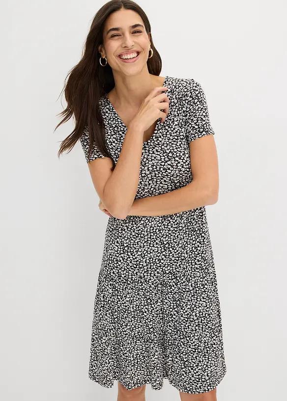 Jerseykleid aus Viskose-Mix, bonprix