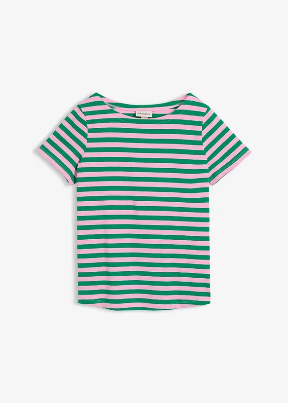 T-shirt &agrave; encolure bateau, bonprix