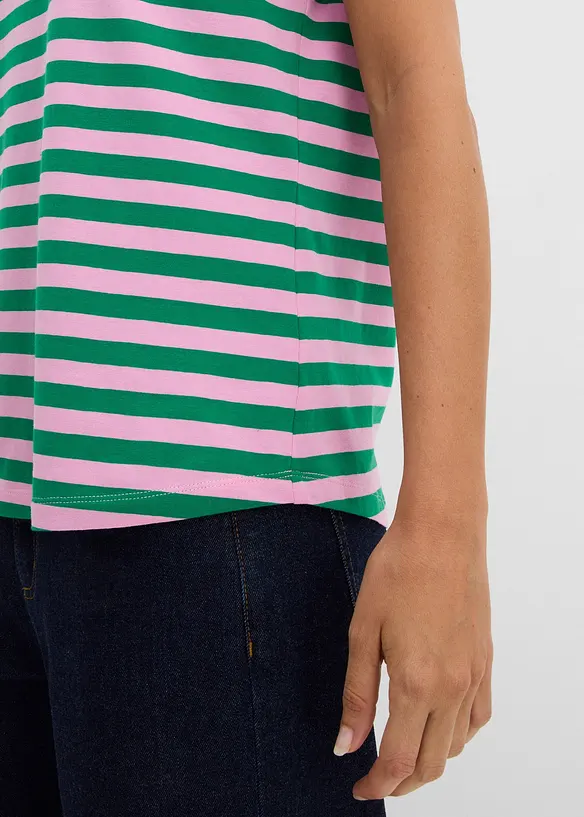 T-shirt &agrave; encolure bateau, bonprix