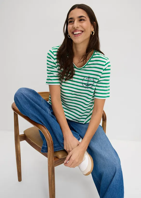 T-Shirt aus reiner Bio-Baumwolle, bonprix