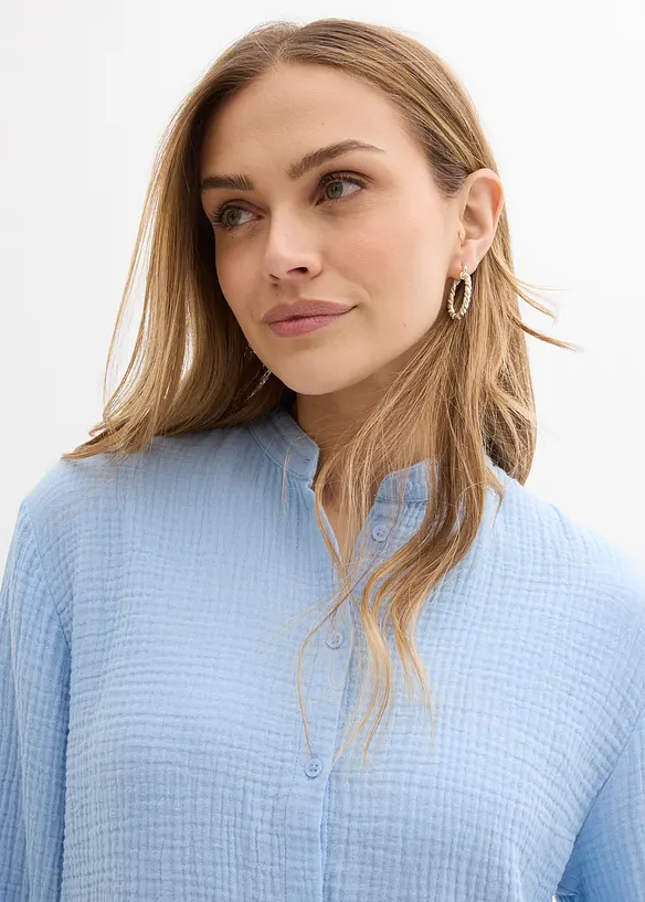 Chemisier long en gaze de coton, bonprix