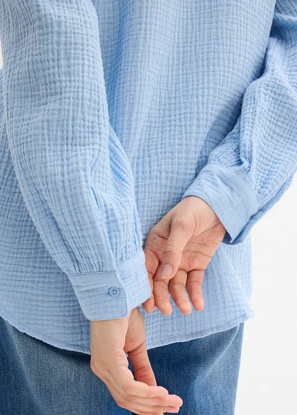 Chemisier long en gaze de coton, bonprix