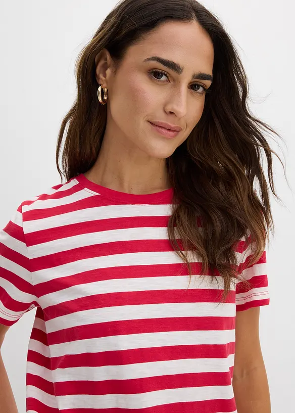 Rundhals-T-Shirt (2er Pack), bonprix