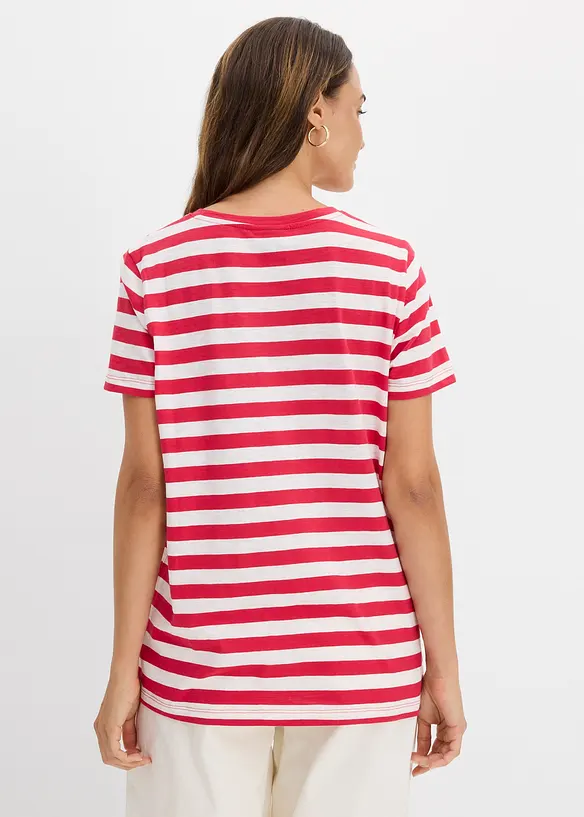 Rundhals-T-Shirt (2er Pack), bonprix