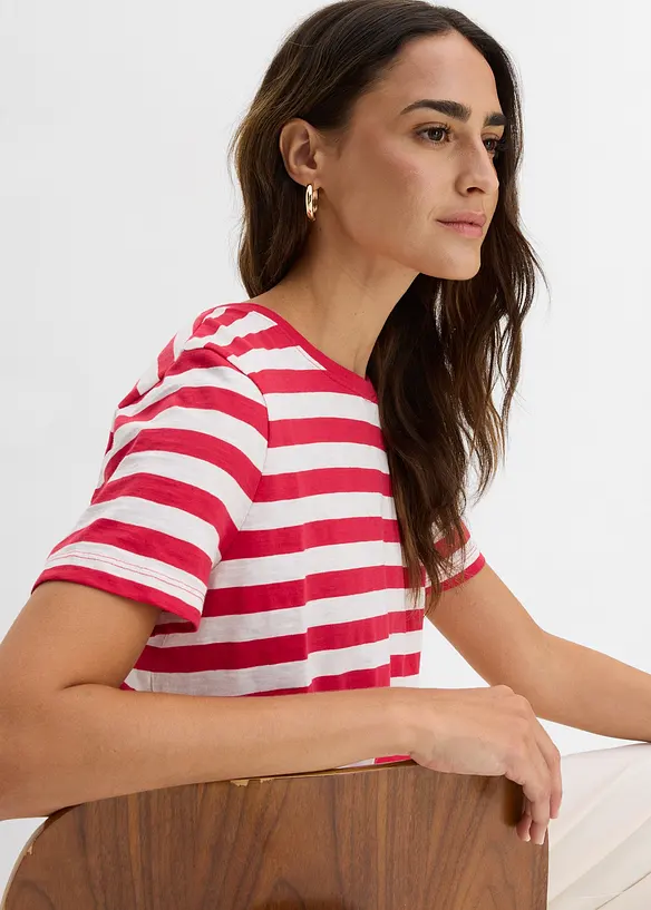 Rundhals-T-Shirt (2er Pack), bonprix