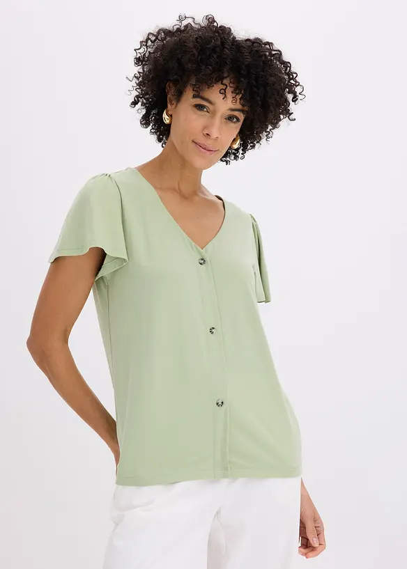 Shirt mit Knopfleiste, bonprix