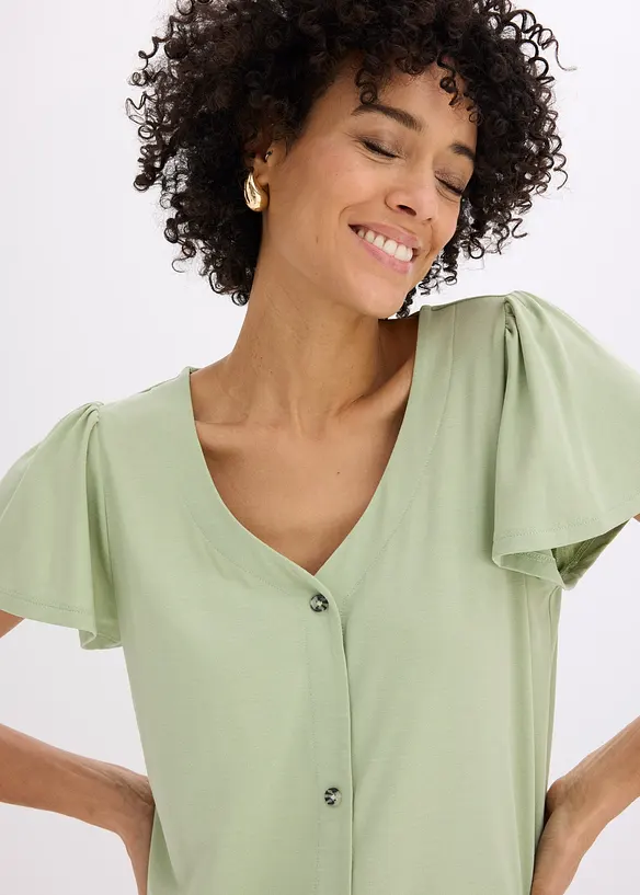 Shirt mit Knopfleiste, bonprix