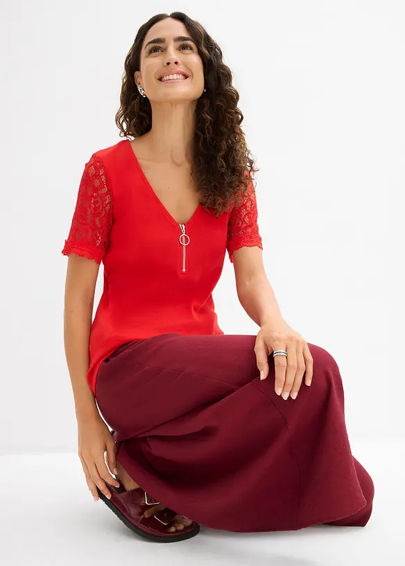 T-shirt en coton c&ocirc;tel&eacute;, bonprix