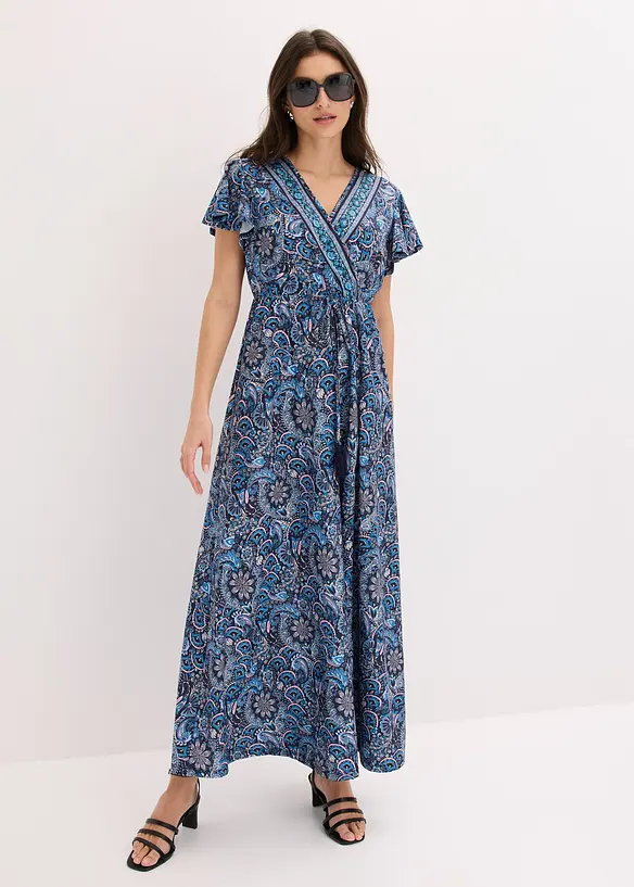 Bedrucktes Jersey-Maxikleid, bonprix