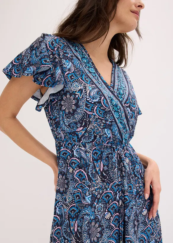 Bedrucktes Jersey-Maxikleid, bonprix