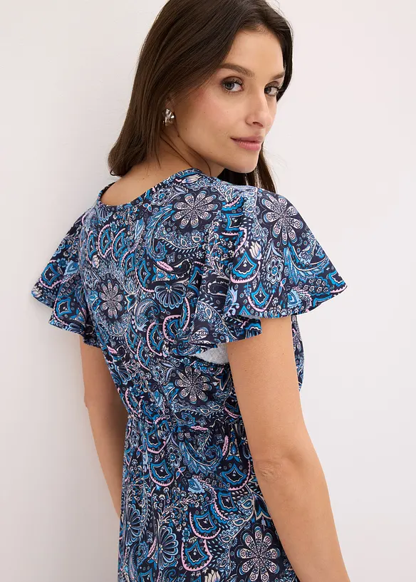 Bedrucktes Jersey-Maxikleid, bonprix