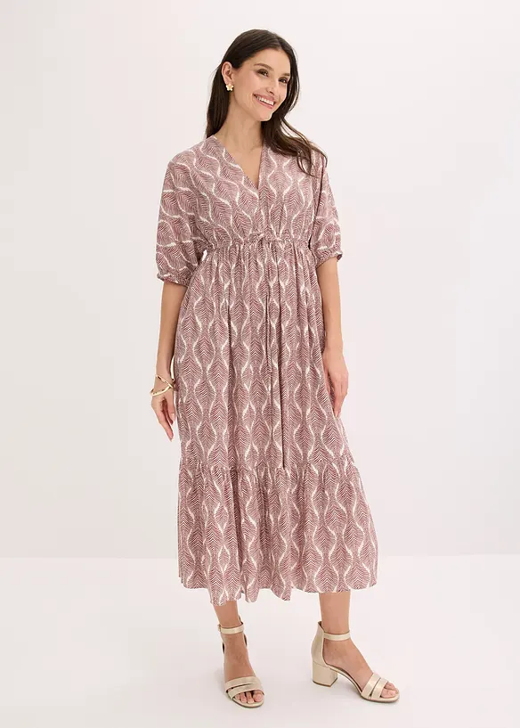 Robe midi en viscose fluide, bonprix