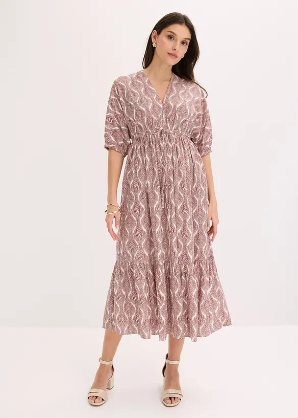 Robe midi en viscose fluide, bonprix