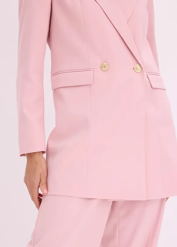 Long blazer &agrave; boutons d&eacute;coratifs, bonprix