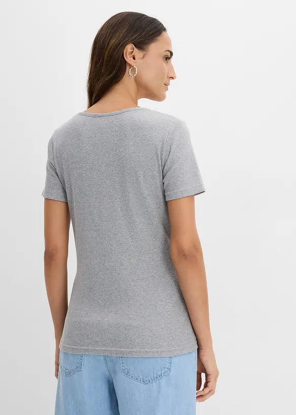 Henleyshirt aus reiner Bio-Baumwolle, bonprix