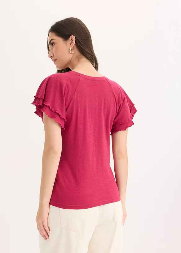 Shirt mit verspielten &Auml;rmeln, bonprix